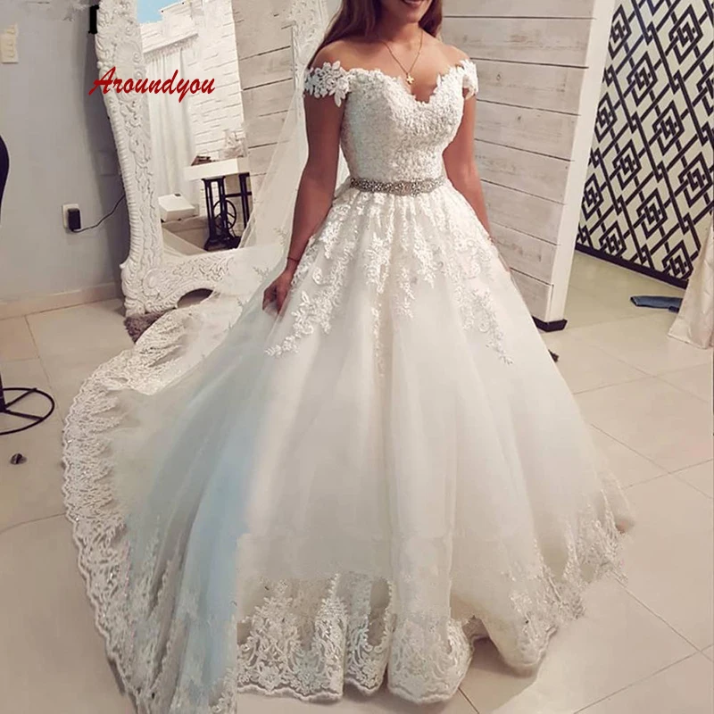 

Elegant Vintage Lace Wedding Dresses Ball Gown Plus Size Tulle Princess Turkey Women Weding Weeding Bridal Bride Gowns Dresses