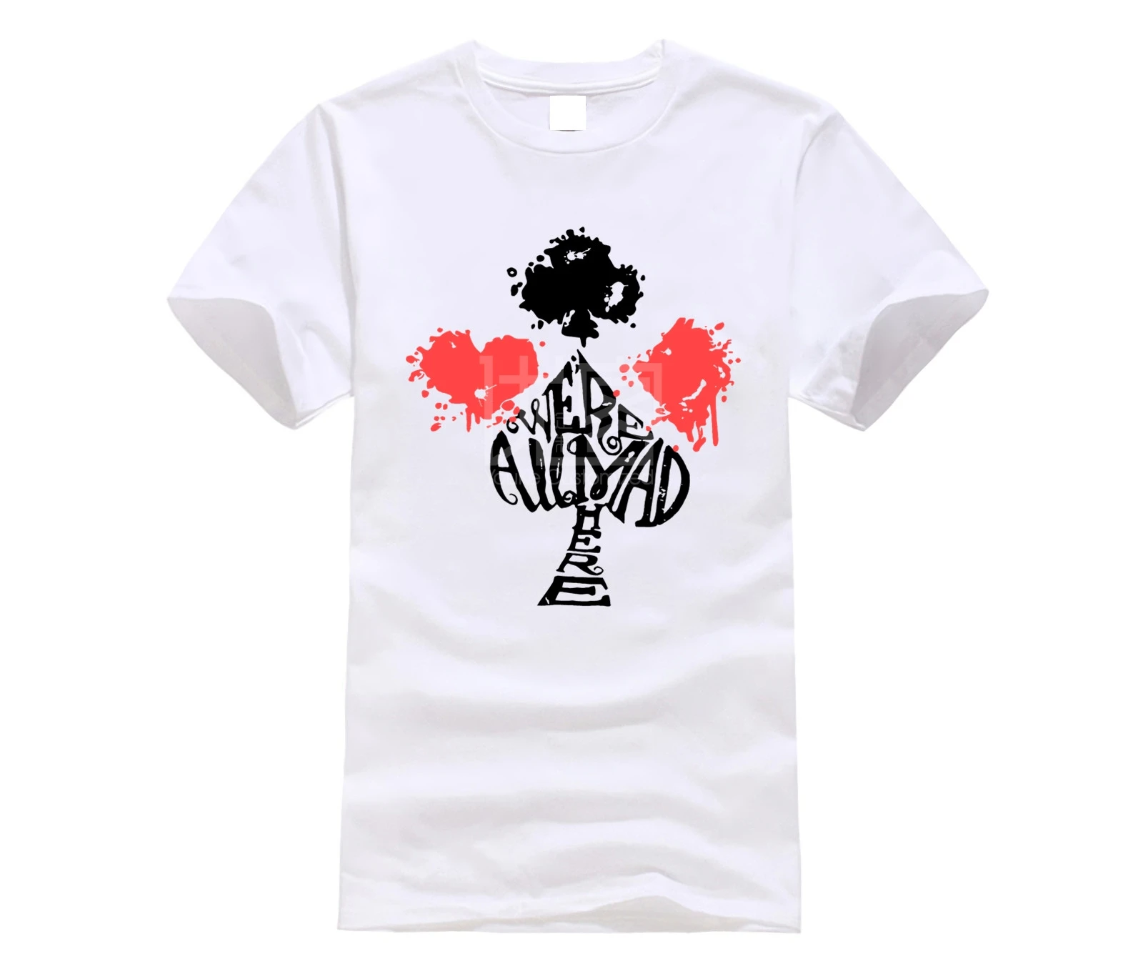 Брендовая мужская рубашка с рисунком Алиса в стране чудес | Мужская одежда