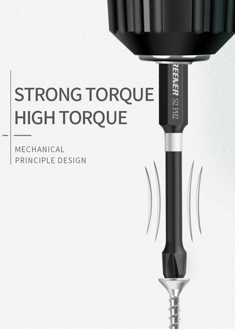 Greener Impact Strong Magnetic Batch Head Cross High Hardness Hand Drill Bit Screw Electric Screwdriver Set 50 65 70 90 150mm Greener Impact Strong Magnetic Batch Head Cross High Hardness Hand Drill Bit Screw Electric Screwdriver Set 50 65 70 90 150mm