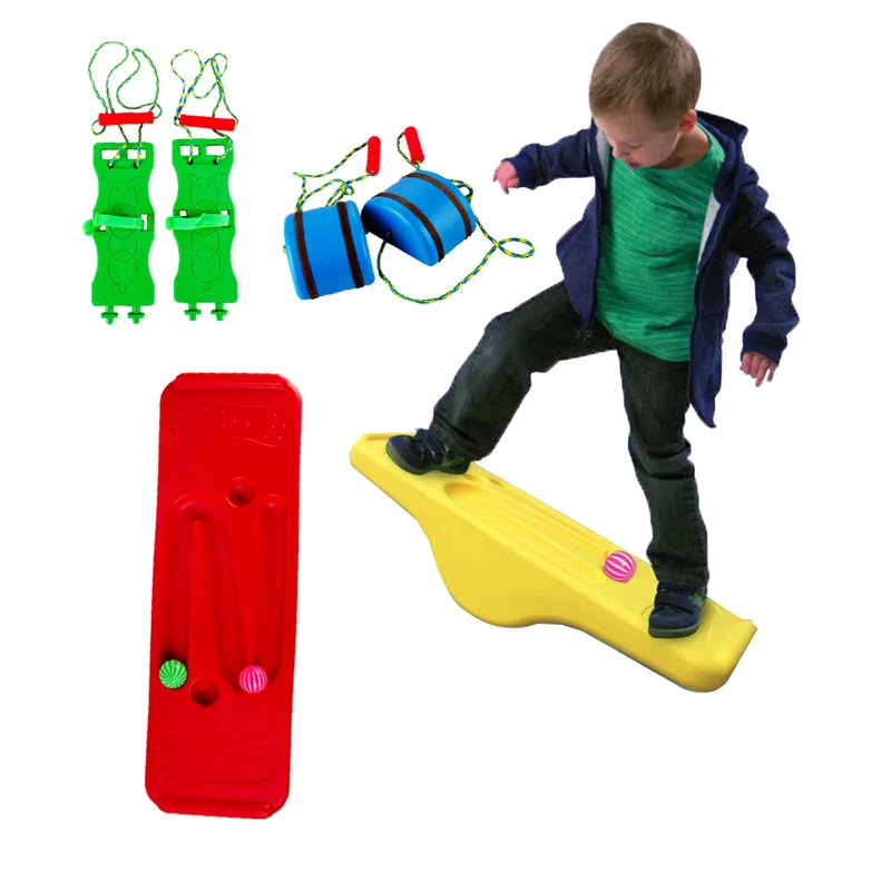 Tablero de equilibrio para niños, juguete para exteriores, balancín de entrenamiento sensorial, ejercicio de actividad en interiores, juegos interactivos