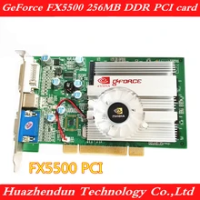 Pci-видеокарта FX5500 256MB VGA+ DVI+ S терминал поддерживает мониторинг раздельного экрана трактора и т. д