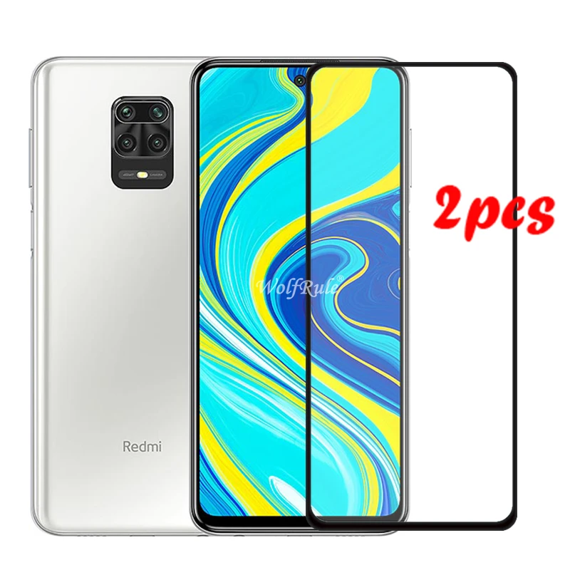 2 шт. для Xiaomi Redmi Note 9S стекло закаленное HD полное покрытие клей защита экрана