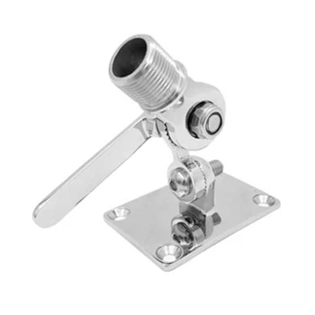 

Marine VHF Antenna Adjustable Base Mount for Boat 316 Stainless Steel fit 1inch Marine Antenna