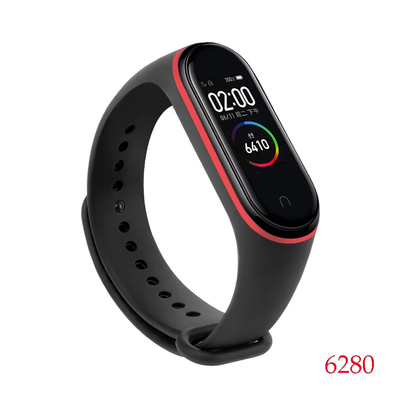 Для Xiaomi Mi Band 4/3 ремешок Металлическая пряжка силиконовый браслет аксессуары miband 3 браслет Miband 4 ремешок для часов М - Цвет: 6280