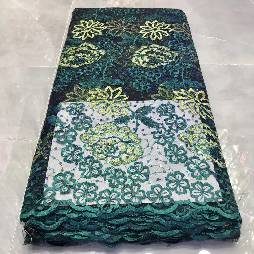 

African sequin lace fabric 2021 high-quality lace Nigeria tulle lace fabric bride French lace fabric J3951