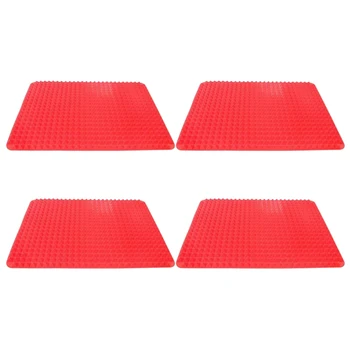 

4 Pcs Silicone Baking Mat 16 x 11 Inch ,Non-Stick,Cooking Heat-Resistant Mats for Oven Grilling BBQ
