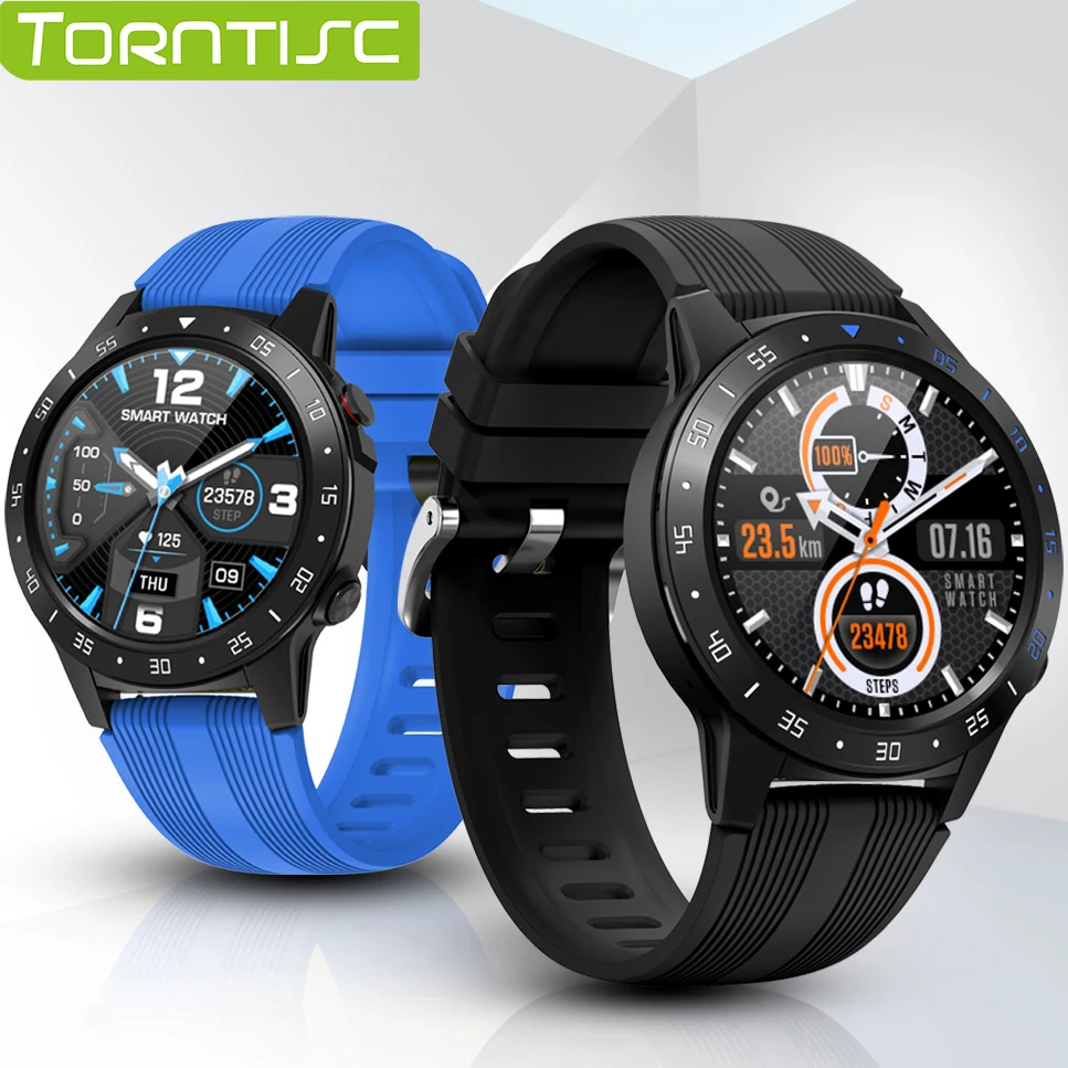 

Torntisc M5S Sport Smart Watch Men Siri Bluetooth Phone Call Dial Full Round Touch Screen Play Music GPS Smartwatch Android IOS