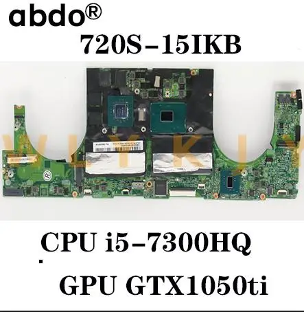 Материнская плата LS720 MB 17823-1N 448.0D902.001N для ноутбука Lenovo 720S-15IKB процессор i5-7300HQ GPU