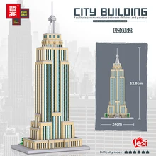 

Famous Landmark New York Empire State Building Model Building Blocks DIY City Street View Assembled Bricks Children's Toy Gifts