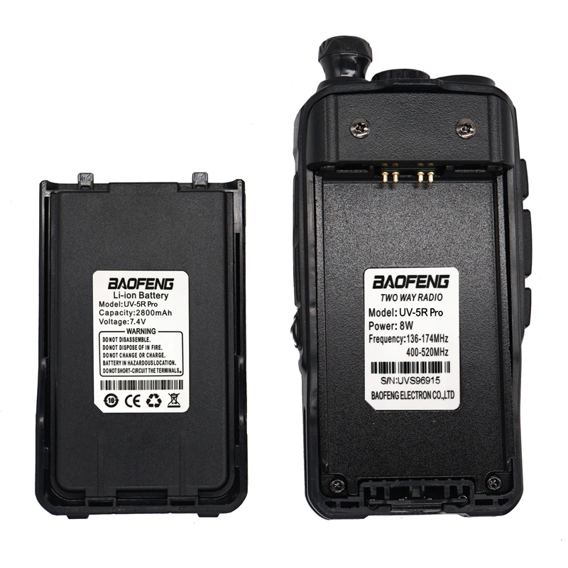 Обновленная Baofeng UV 5R рация Pro 8 Вт высокомощное CB Ham Радио двухдиапазонное УКВ