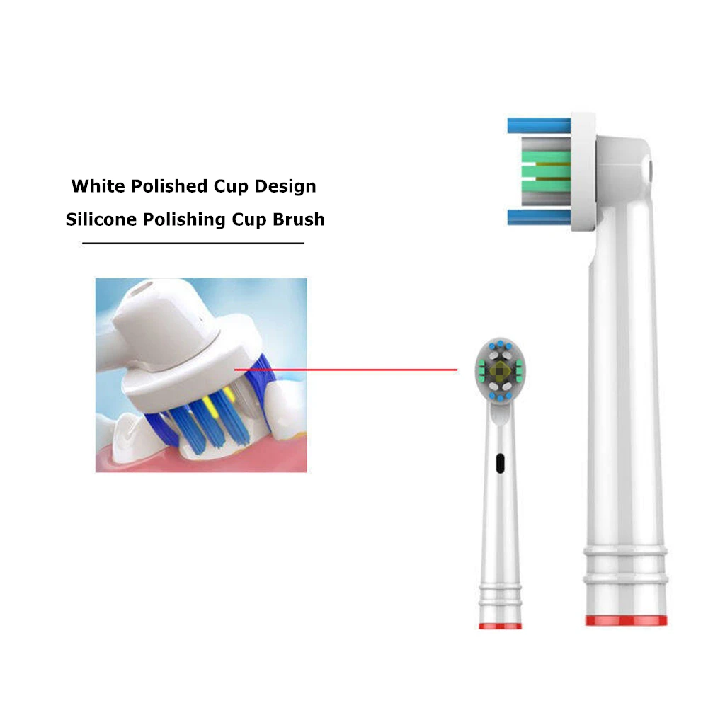 4 шт. электрическая зубная щетка головки для Oral B Braun 3D Замена щетки Fit Advance Power/Pro