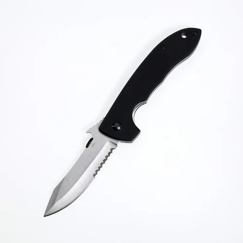 Открытый Складной нож 440C стальное лезвие G10 Ручка Кемпинг Охота Рыбалка выживания карманный подарок фрукты Ножи EDC инструменты - Цвет: Half tooth 1348