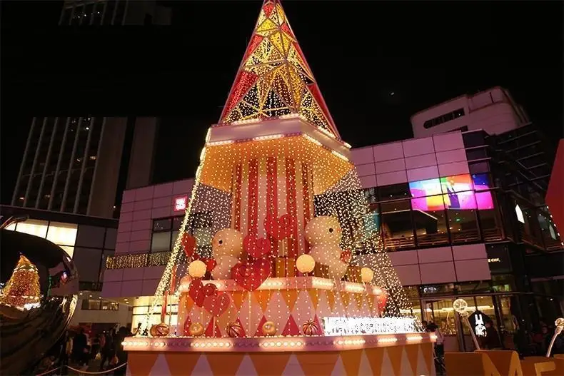 Натальные открытый «Cortina de» Свадебные новогоднее; рождественское Kerstverlichting вечерние праздник день рождения люсис привело Decoracion