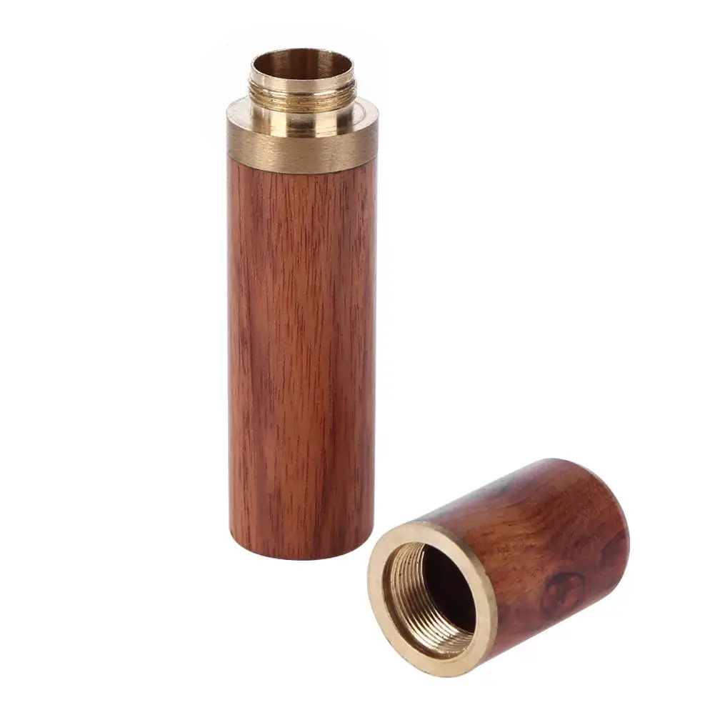 Hand Sewing Needles Storage Tube DIY Wooden Box Leather Knitting Tools Needle Sandalwood needle holder Storage Tools knitting tool organizer