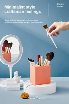 

Fashion Cute Pen Barrel Student Desktop Decoration Children's Stationery Multifunctional Storage Box Makeup Brush Dropshipping