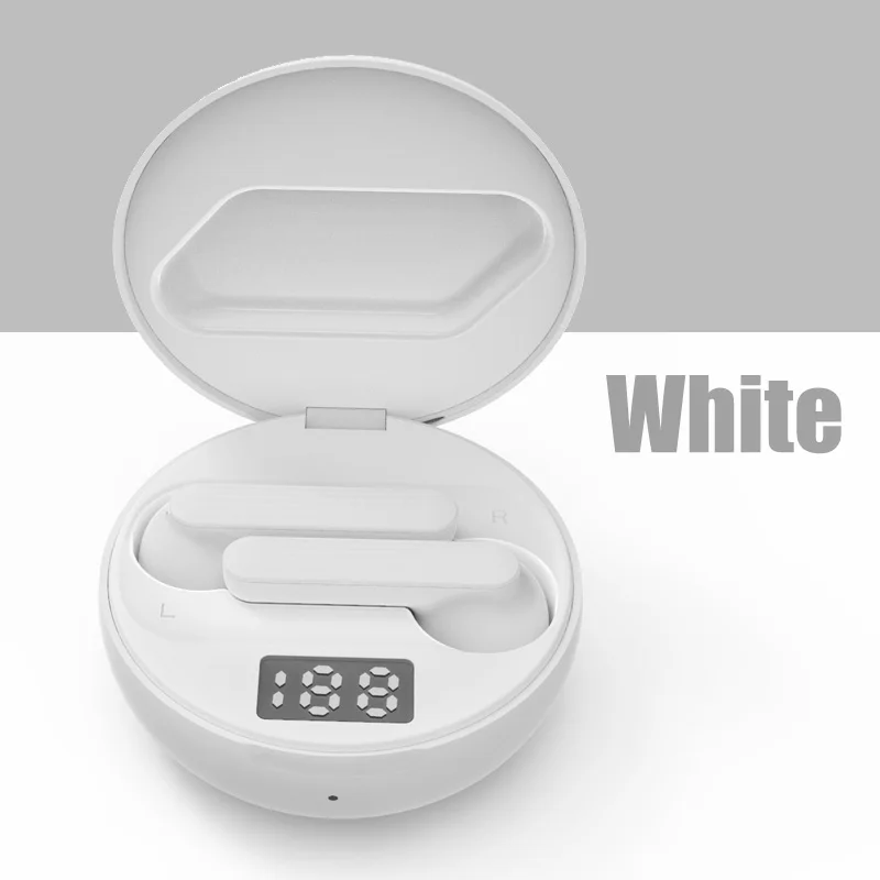 TWS наушники беспроводные Bluetooth наушники-вкладыши обнаружение беспроводной зарядки стерео беспроводные наушники гарнитура Bluetooth наушники - Цвет: white