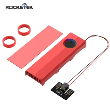 

Rocketek M.2 Solid State Hard Disk Fan Heatsink Heat Radiator Cooling Silicon Therma Pads Cooler for M2 NVME SATA 2280 PCIE SSD