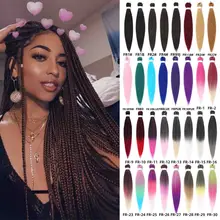 

CLong Braided hair Kanekalon pre-stretched hair extension hot water suit synthetic fiber braided texture hair extension