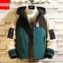 Военные зимние куртки, парка для мужчин, Шелковый хлопок, на молнии, японское Свободное пальто, пэчворк, с капюшоном, в стиле хип-хоп, уличная одежда, термокуртка