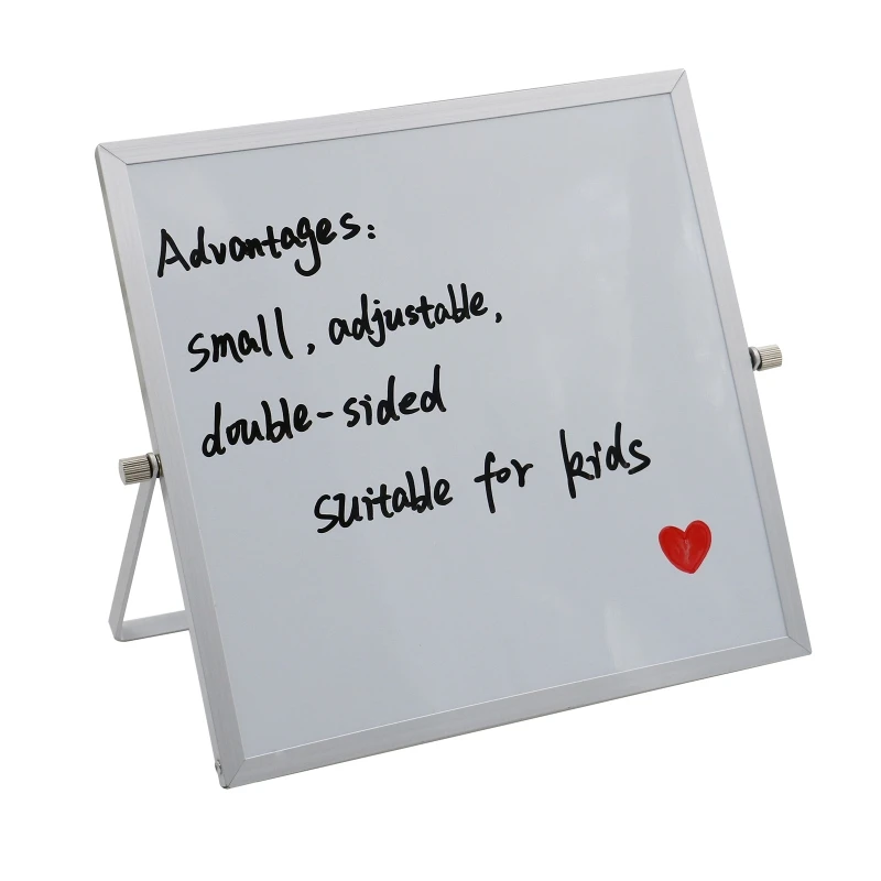

Small Magnetic White Board for Desk 10\"X10\" Double-Sided Desktop Tabletop Board Dropshipping