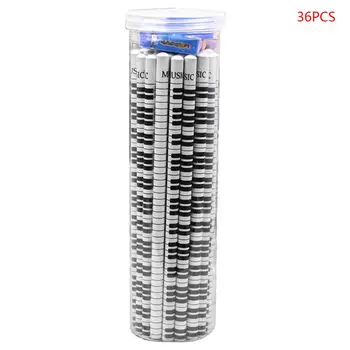 

36pcs Musical Note Pencil Pen 2B Standard Piano Notes Writing Drawing Stationery 090F