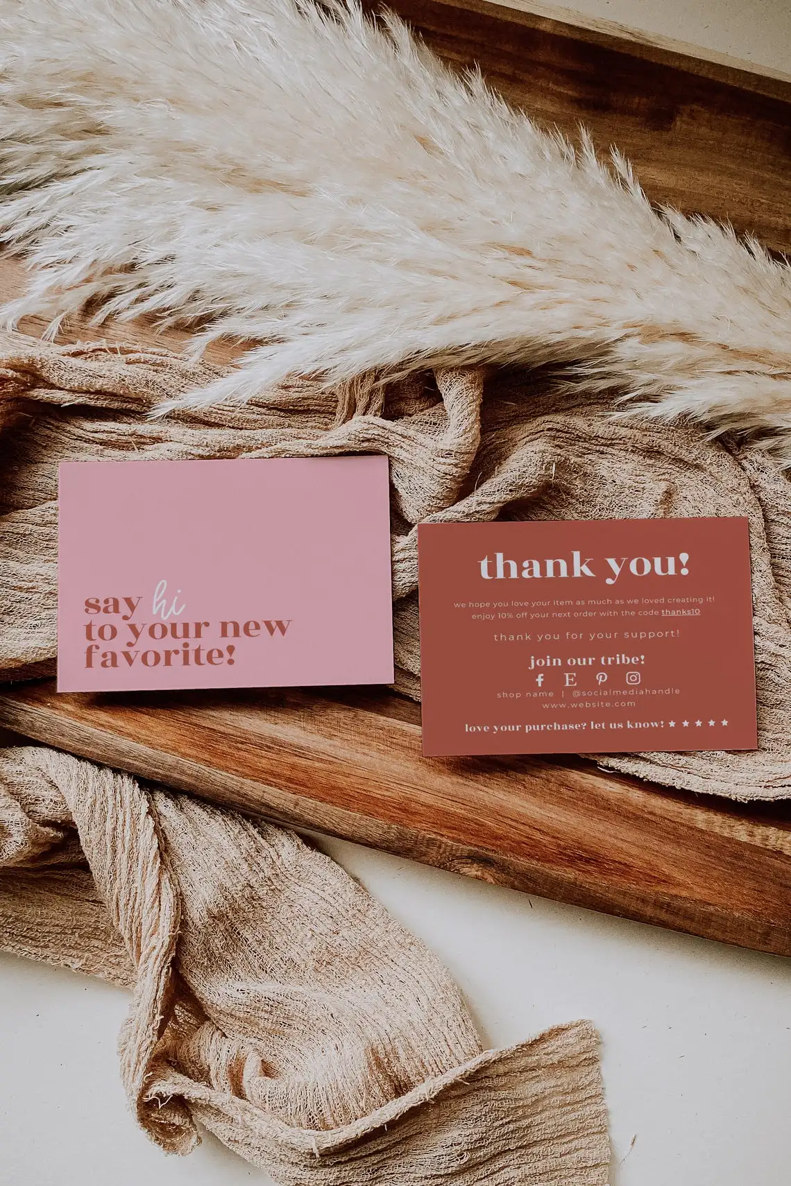 

30-100pcs Thank You for Your Order Business Cards Shopping Purchase Thanks Greeting Cards Appreciation Card for Small Business