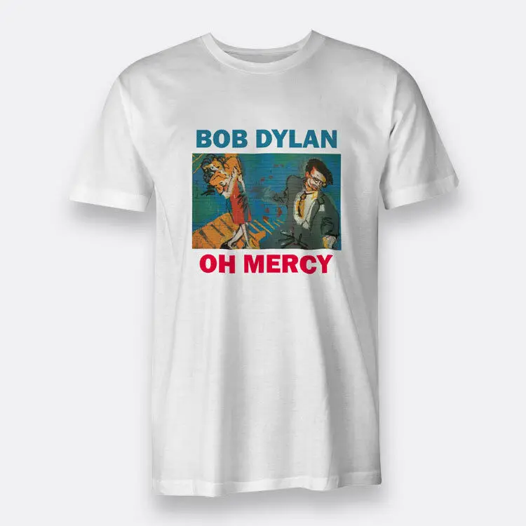 Oh Mercy Bob Dylan White T-shirt Men's Tee Size S to XXXL Summer The New Fashion | Мужская одежда