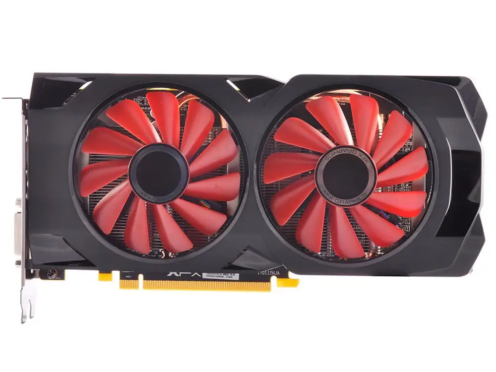 Бывшая в употреблении видеокарта xfx 570 4 ГБ 480 бит GDDR5 для компьютера не новая серия