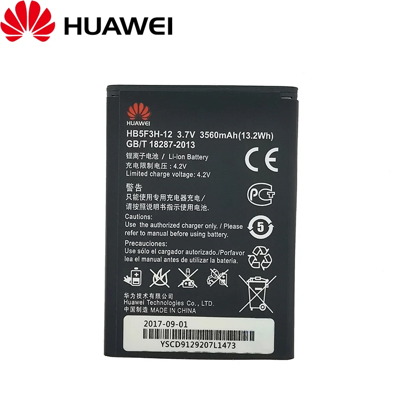Huawei 100% оригинал 3560 мАч HB5F3H-12 батарея для E5372T E5372s E5775 4G LTE FDD Cat4 WIFI роутер телефон |