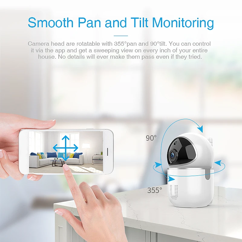  WiFi IP Camera 1080P Cloud Intelligent Auto Tracking Surveillance Security Home Security Wireless C - 4.00011E+12