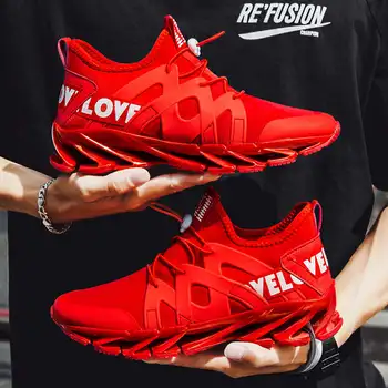 

Light Flat Mens Summer Sneakers Blade Big Size Shoes Men's Sports Low Top Soft Running Shoes for Men Platform Sport Shoe Male H1