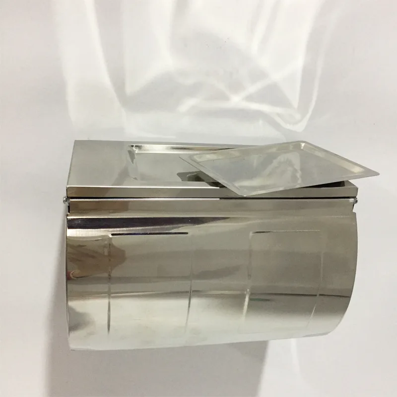 

Stainless Steel Belt Ash Tray Tissue Box Bathroom Toilet Waterproof Toilet Paper Box Engineering Hotel Manufacturers Direct Sell