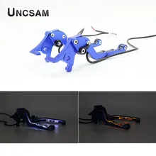 K-01 мотоцикл большого смещения тормозной рычаг для Yamaha N-MAX155 с подсветкой вождения рулевого управления ЧПУ алюминиевого сплава