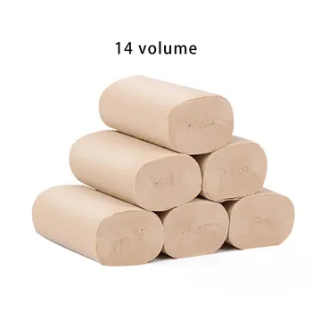 

Home Use 14 Rolls Toilet Roll Paper Home Bath Toilet Roll Paper Primary Bamboo Pulp Toilet Paper Tissue Roll