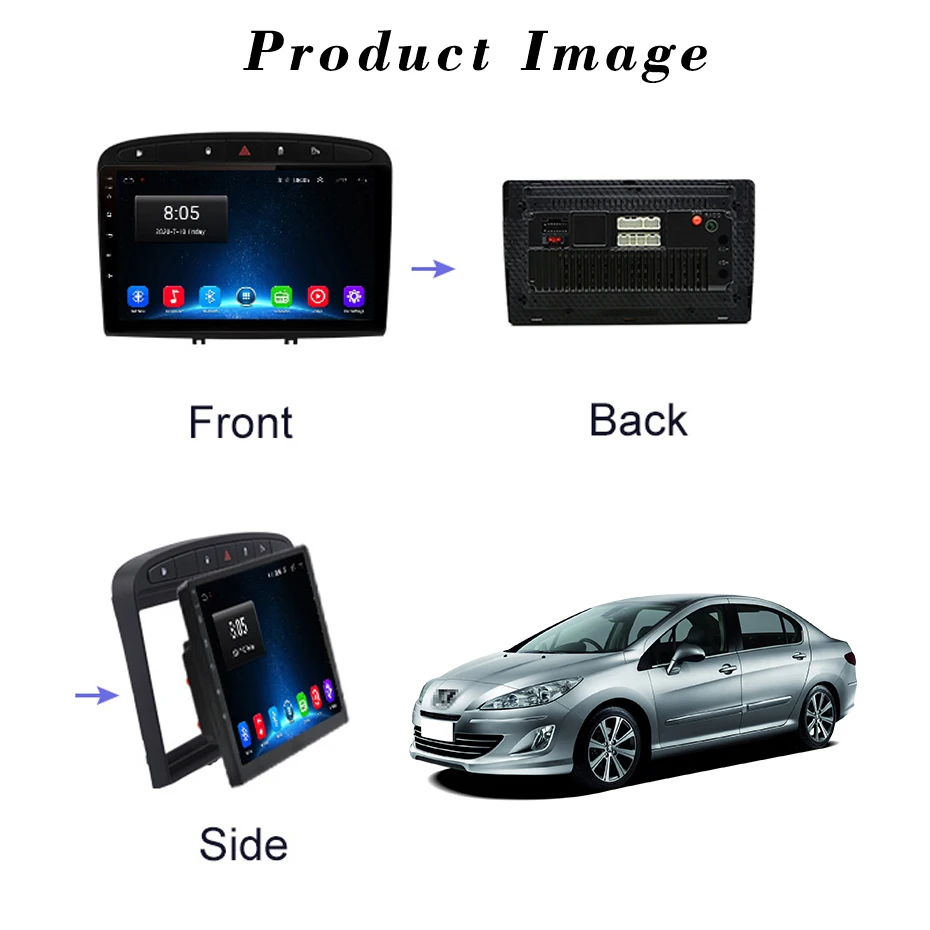 best dvd player for car headrest 4G+64G Android 10.1 Car Radio GPS Multimedia Player For Peugeot 408 For Peugeot 308 308SW 2din Carplay Android Car Player NO DVD pioneer head unit