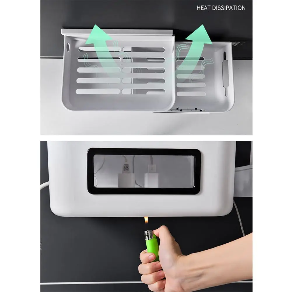 Drawer Design Wifi Router Storage Box Patch Board Socket Holder Wall Mounted Storage Organizer Cable Storage Box Home Decor