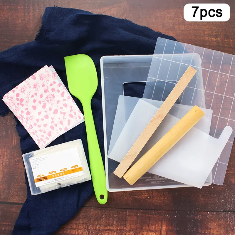 7pcs DIY конфеты изготовление пресс-форм прозрачный сахар делая набор конфеты из нуги ручной работы инструмент JS21 - Цвет: 7pcs