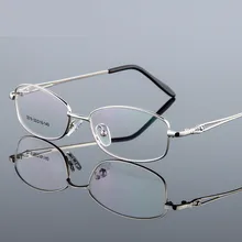 Оправа очков из титанового сплава женский ультра-светильник металлическая оправа очков может быть оснащена очками для чтения