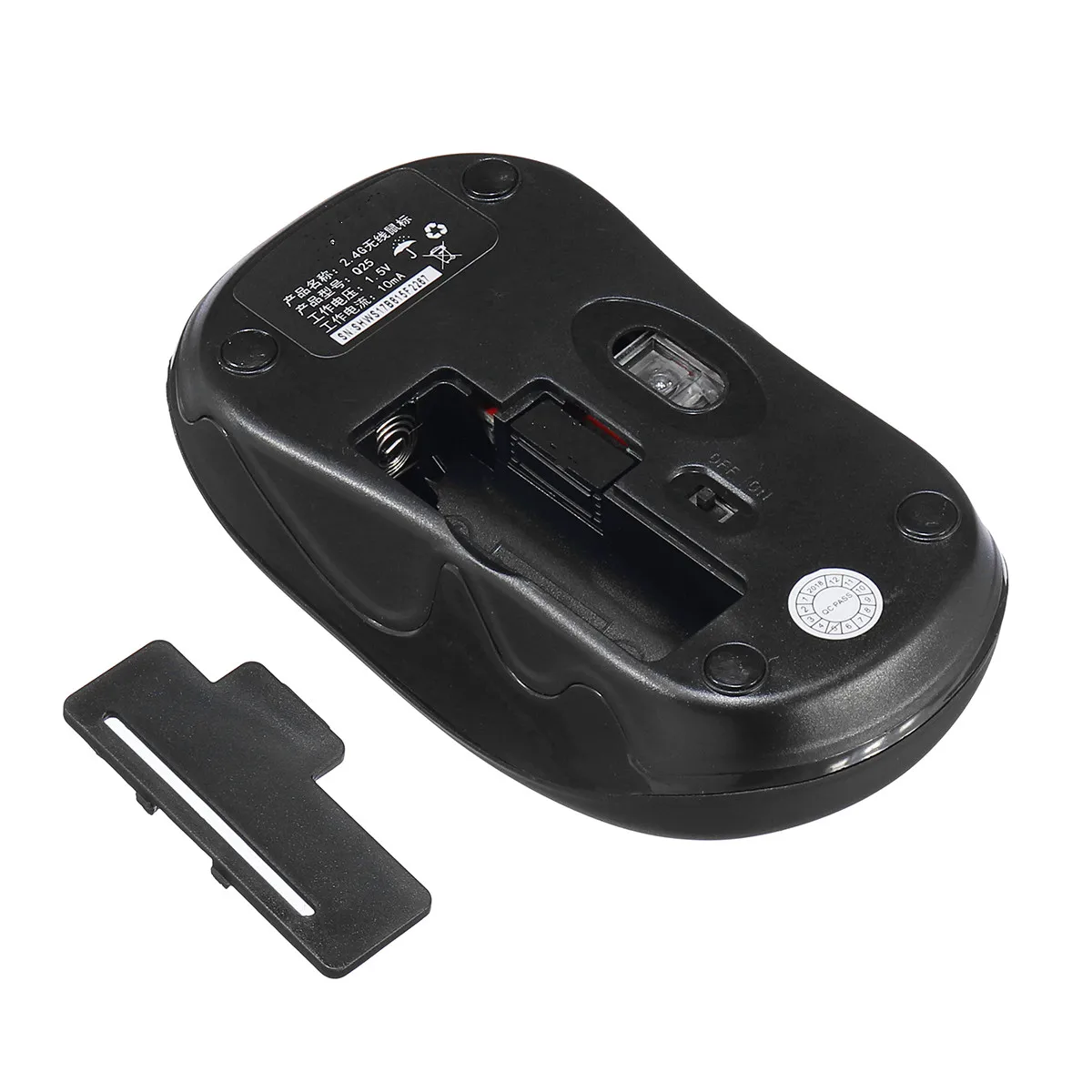 INSMA черный 1,5 v USB интерфейс 2,4G беспроводная мышь 3 шестерни dpi регулируемая для ПК ноутбука