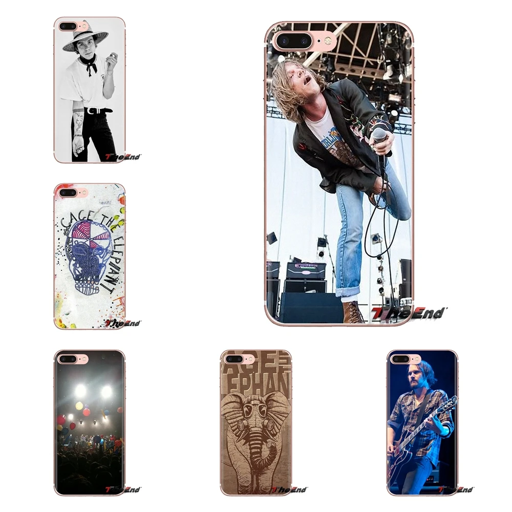 Silicone Case For HTC U11 One M7 M8 A9 M9 M10 E9 Desire 630 530 626 628 816 820 Motorola G G2 G3 Cage The Elephant American Band |