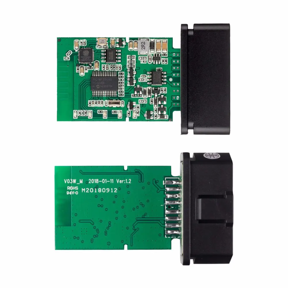 ELM327 автоматический сканер считыватель кодов WiFi Bluetooth V1.5 PIC18F25K80 чип OBDII диагностический инструмент IPhone/Android/PC ELM 327 V 1,5 ICAR2