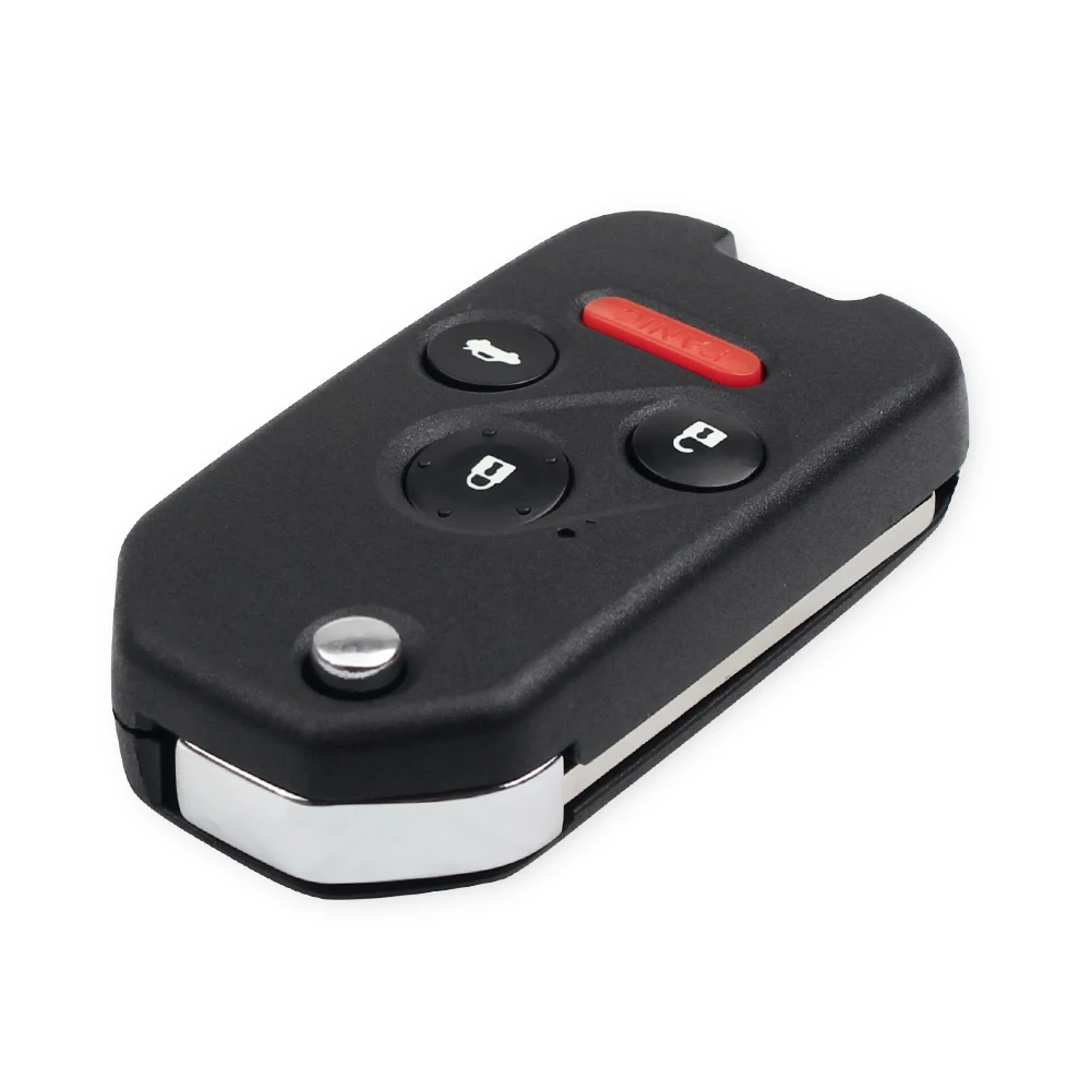 KEYYOU 2/3/4 кнопки модифицированный Foliding флип дистанционный ключ для автомобиля в виде ракушки для Honda подходит для Civic 2012 CRV Джаз HRV Accord Pilot Insight