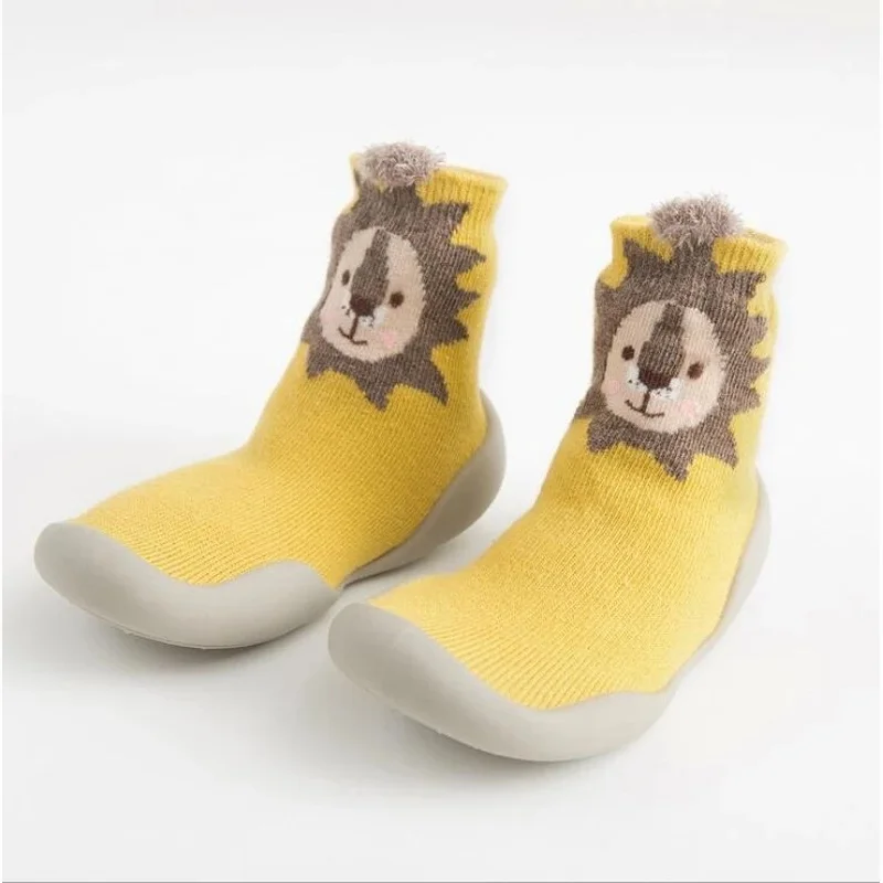 Baby Toddler Shoes Baby Shoes Non-slip Fox Tiger Thickening Sock Floor Foot Socks Animal Style