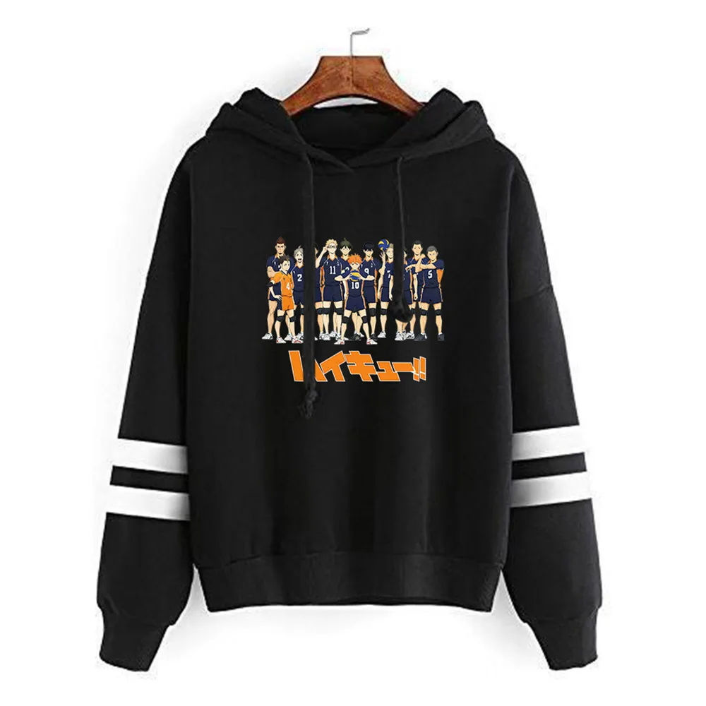 

Haikyuu Hoodies Young Manga Hand Cuff with Parallel Bars Hoodie Sweatshirts Men/Women Printed Young Casual Sweatshirt