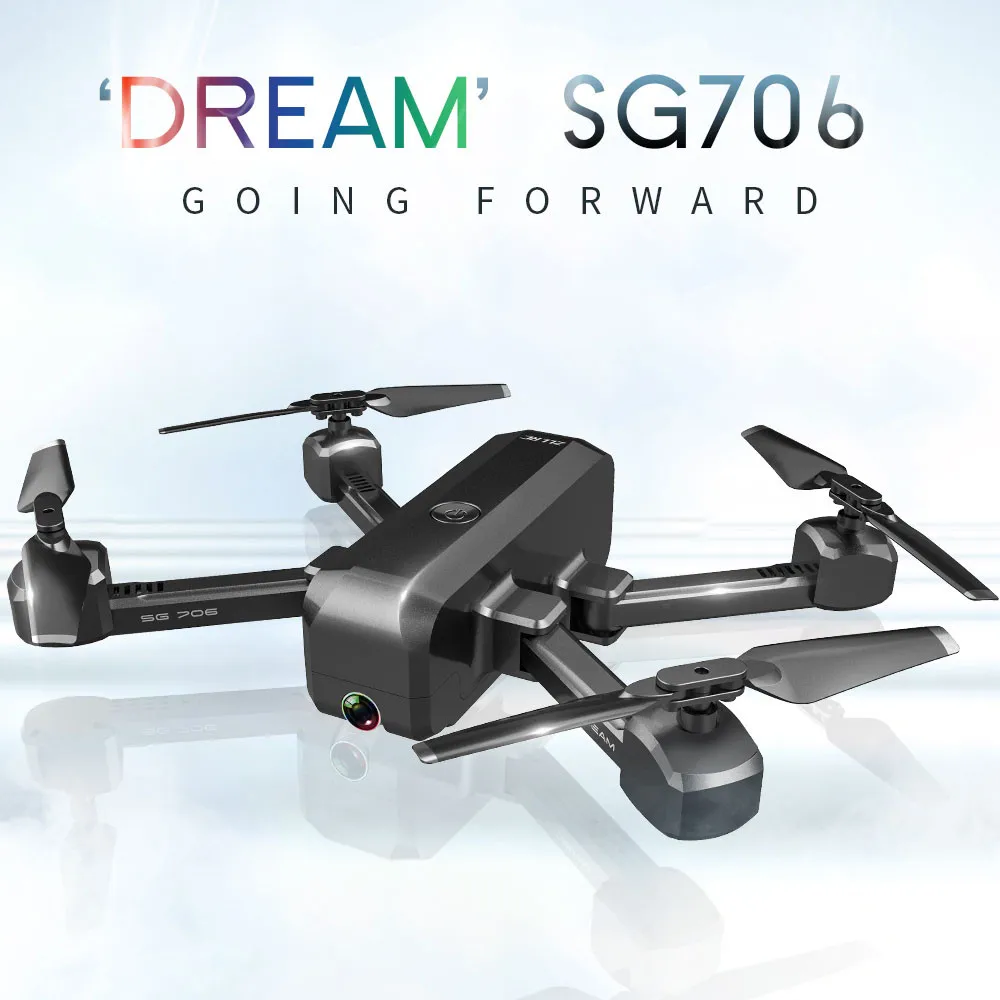 SG706, беспилотные летательные аппараты с 4K HD двойной Камера 5G Wi-Fi FPV Дрон RTF RC Квадрокоптер Follow Me(следуй за мной