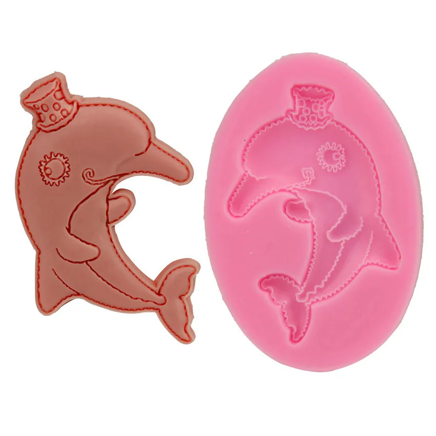 

HEARTMOVE Cute Animal Cake Mold silicone cake mold dolphin fondant Chocolate Mold DIY Cake Decorating tools silicone bakeware