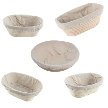 

HOT Various Ways of Fermentation Wicker Basket Country Baguette Bread Mass Proof Tasting Baskets Banneton Brotform
