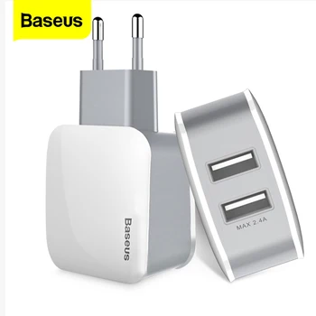 

Baseus Dual USB Charger For iPhone Fast Charging USB Plug Turbo Wall Charger For Samsung Xiaomi Mi Mobile Phone Charger Adapter