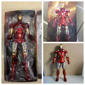 

Anime Avengers Infinity War Iron Man MK7 1/6 Scale Painted PVC Action Figure Statue Collectible Model Kids Toys Doll 30cm