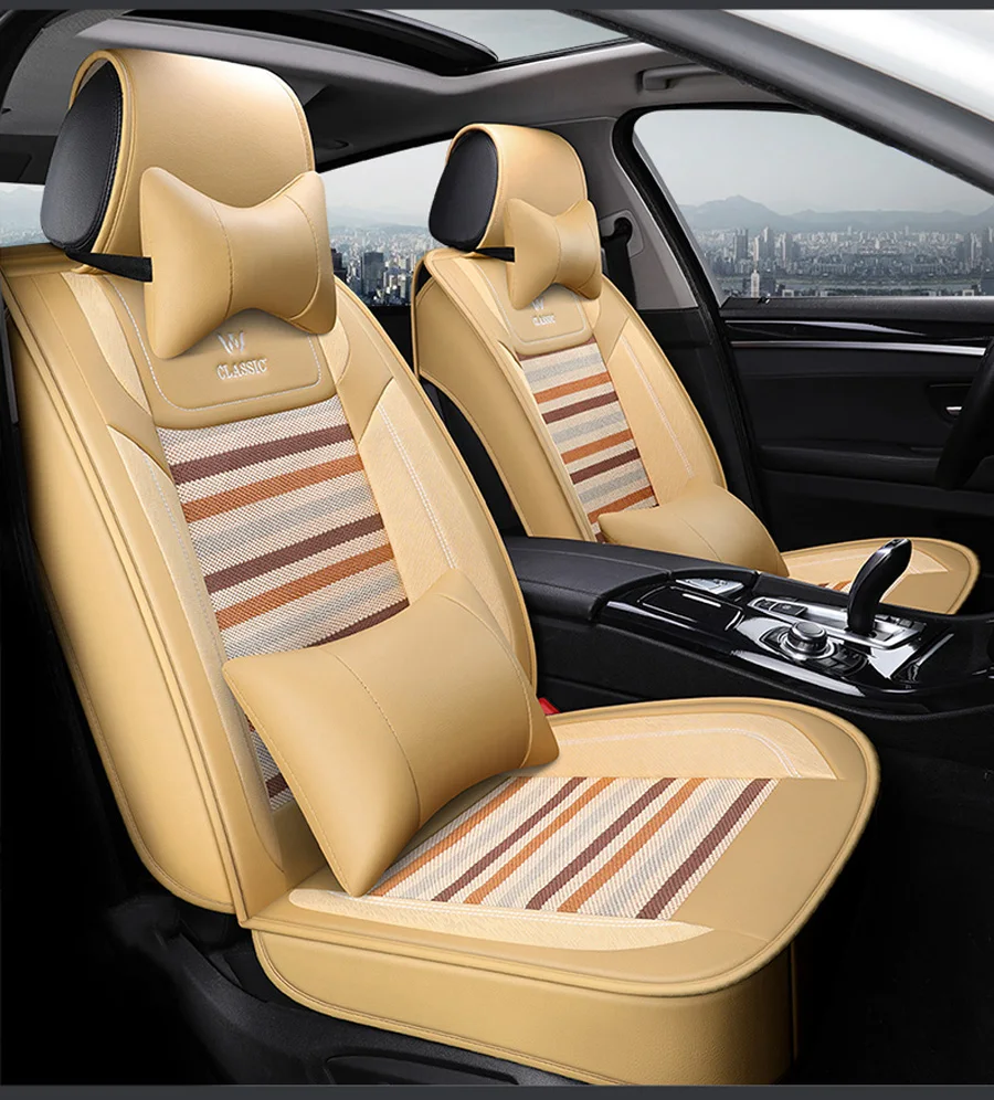 Ice silk универсальный чехол для автомобильного сиденья для Ford Fiesta Focus mk2 mondeo mk3 mk4 ranger Kuga Fusion автомобильные чехлы для сиденья автомобиля